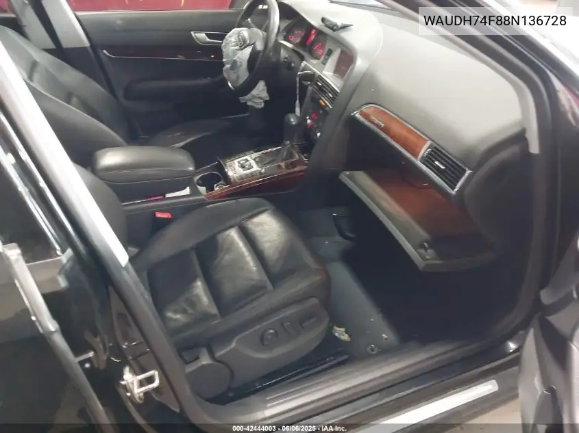 2008 Audi A6 3.2 VIN: WAUDH74F88N136728 Lot: 42444003