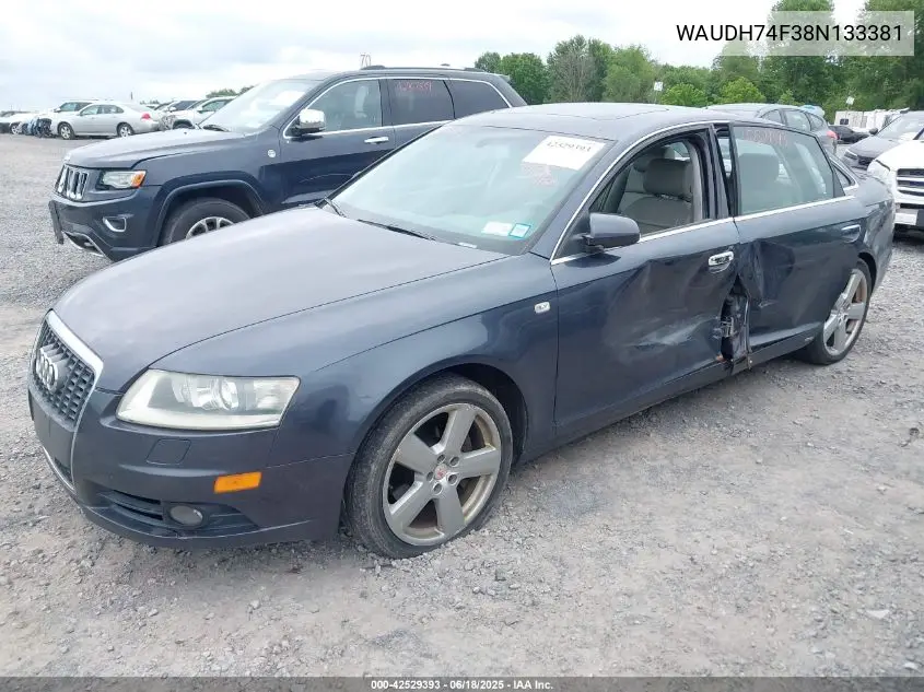 2008 Audi A6 3.2 VIN: WAUDH74F38N133381 Lot: 42529393