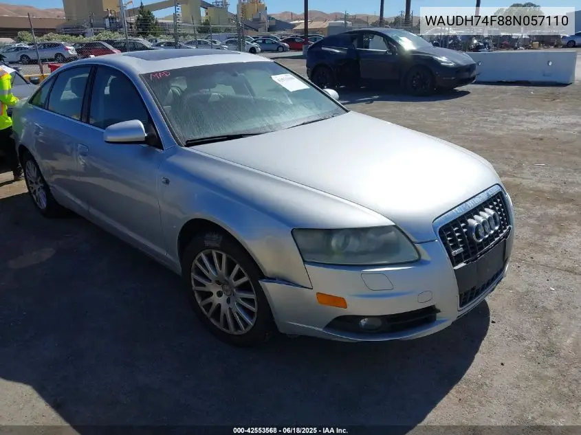 2008 Audi A6 3.2 VIN: WAUDH74F88N057110 Lot: 42553568