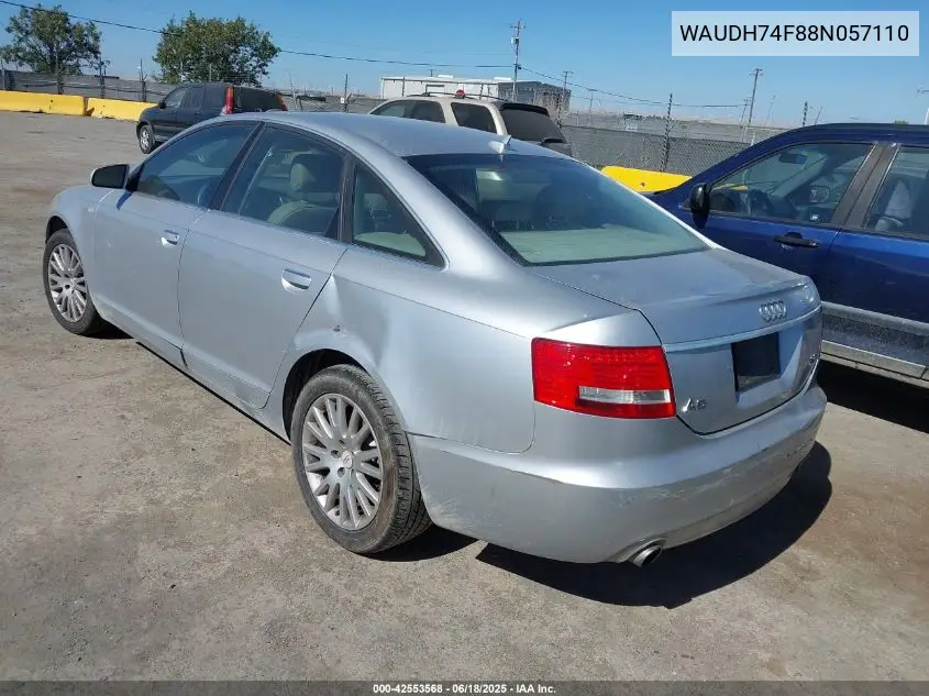 2008 Audi A6 3.2 VIN: WAUDH74F88N057110 Lot: 42553568