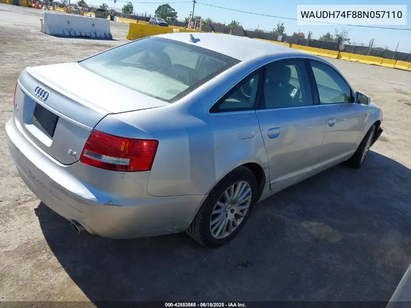 2008 Audi A6 3.2 VIN: WAUDH74F88N057110 Lot: 42553568
