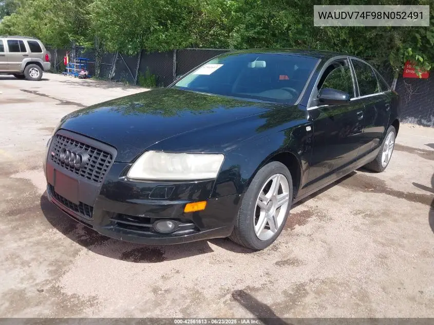 2008 Audi A6 4.2 VIN: WAUDV74F98N052491 Lot: 42561613