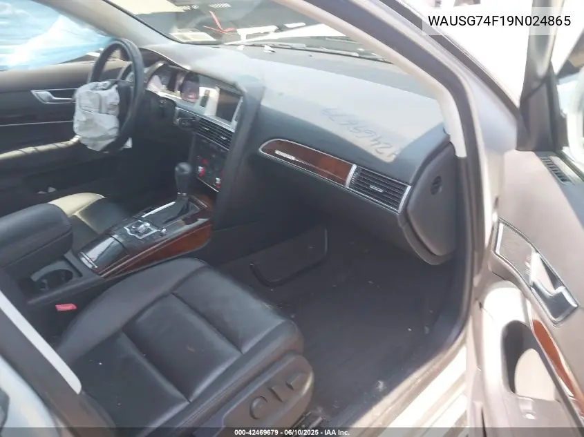 2009 Audi A6 3.0 Premium VIN: WAUSG74F19N024865 Lot: 42469679