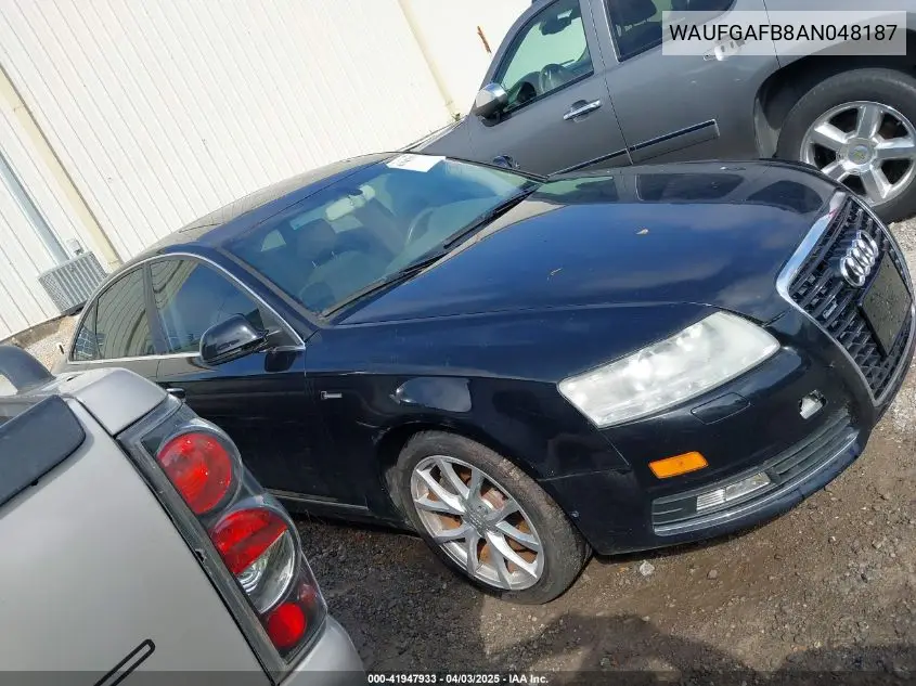 2010 Audi A6 3.0 Premium VIN: WAUFGAFB8AN048187 Lot: 41947933