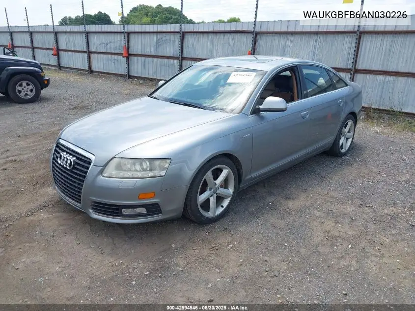 2010 Audi A6 Prestige VIN: WAUKGBFB6AN030226 Lot: 42594546