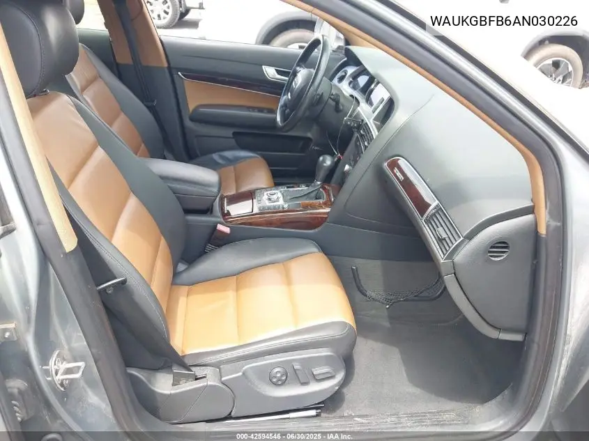 2010 Audi A6 Prestige VIN: WAUKGBFB6AN030226 Lot: 42594546