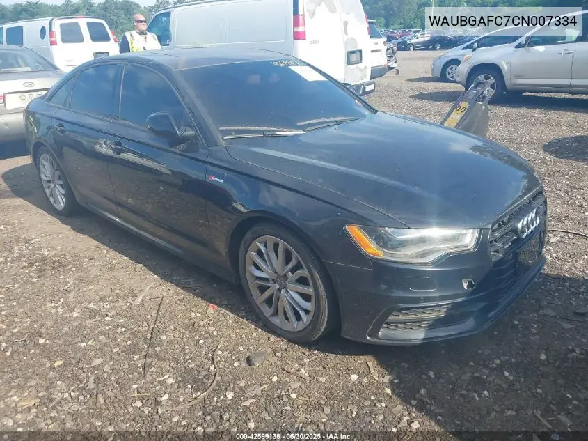 2012 Audi A6 3.0 Premium VIN: WAUBGAFC7CN007334 Lot: 42599136