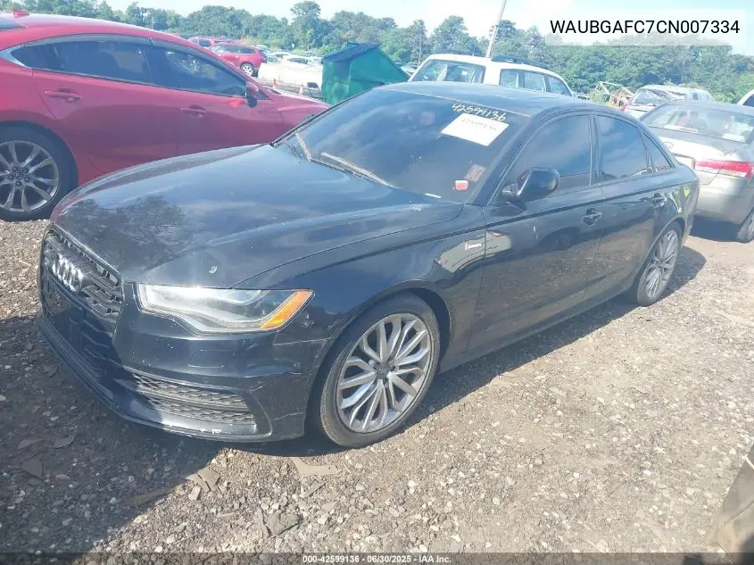 2012 Audi A6 3.0 Premium VIN: WAUBGAFC7CN007334 Lot: 42599136