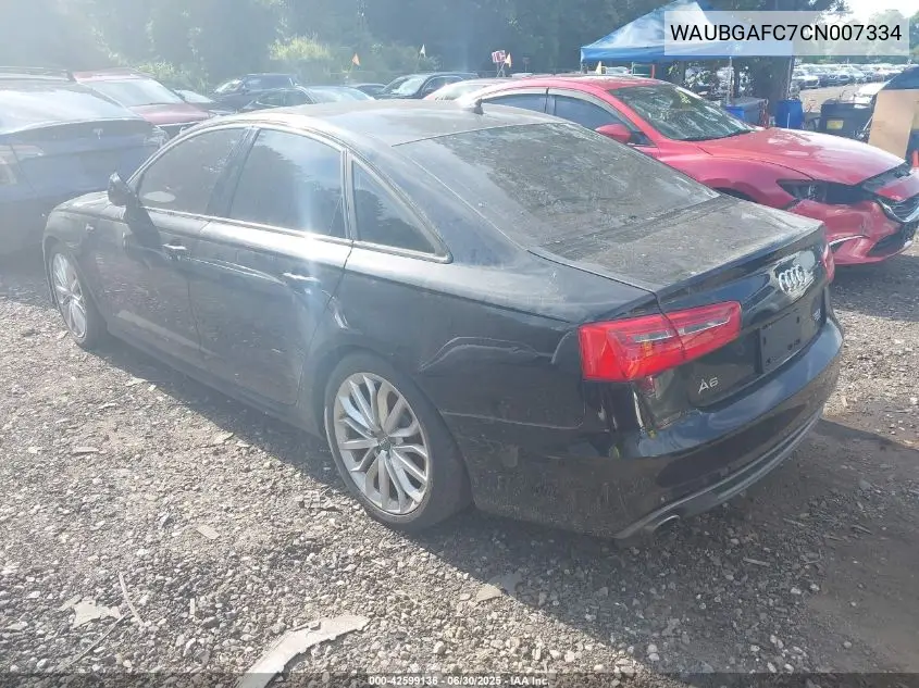 2012 Audi A6 3.0 Premium VIN: WAUBGAFC7CN007334 Lot: 42599136