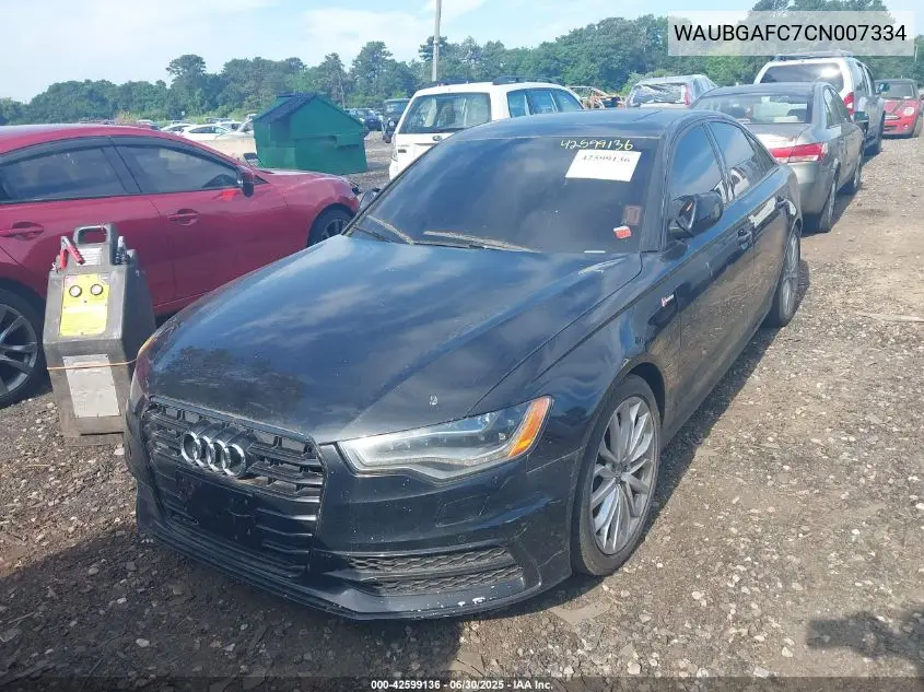 2012 Audi A6 3.0 Premium VIN: WAUBGAFC7CN007334 Lot: 42599136