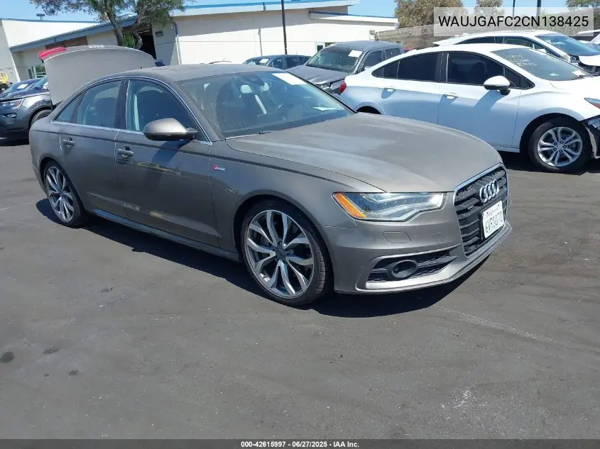 2012 Audi A6 3.0 Premium VIN: WAUJGAFC2CN138425 Lot: 42615997
