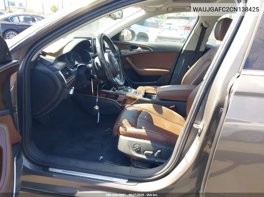 2012 Audi A6 3.0 Premium VIN: WAUJGAFC2CN138425 Lot: 42615997