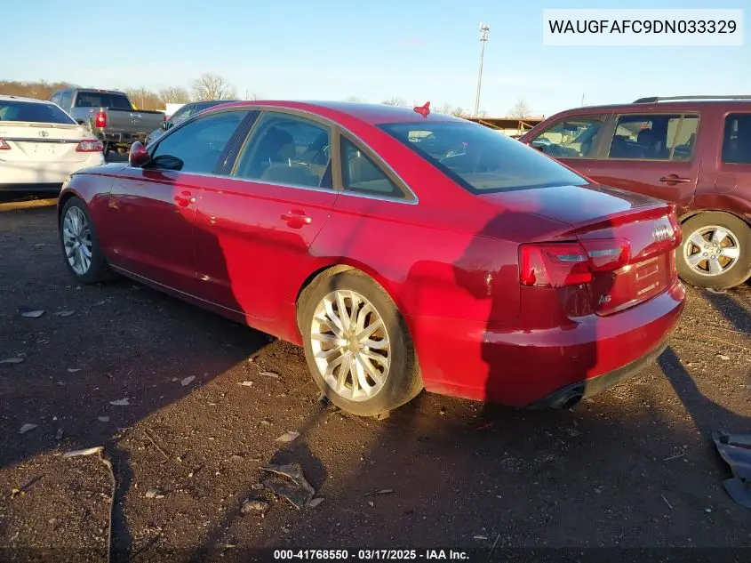 2013 Audi A6 2.0T Premium VIN: WAUGFAFC9DN033329 Lot: 41768550