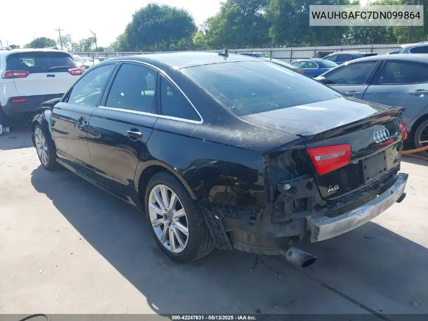 2013 Audi A6 3.0T Premium VIN: WAUHGAFC7DN099864 Lot: 42247631