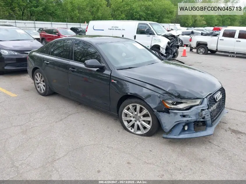 2013 Audi A6 3.0T Premium VIN: WAUGGBFC0DN045713 Lot: 42263947