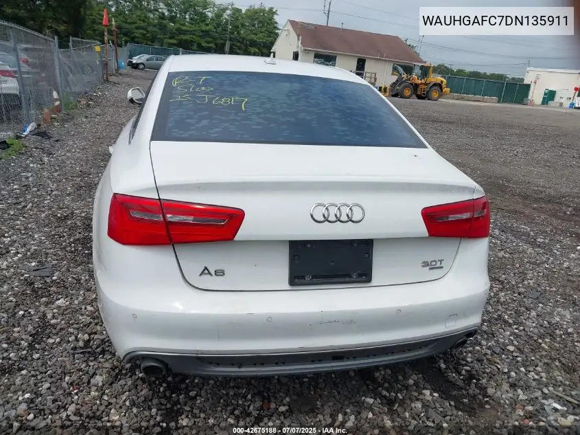 2013 Audi A6 3.0T Premium VIN: WAUHGAFC7DN135911 Lot: 42675188