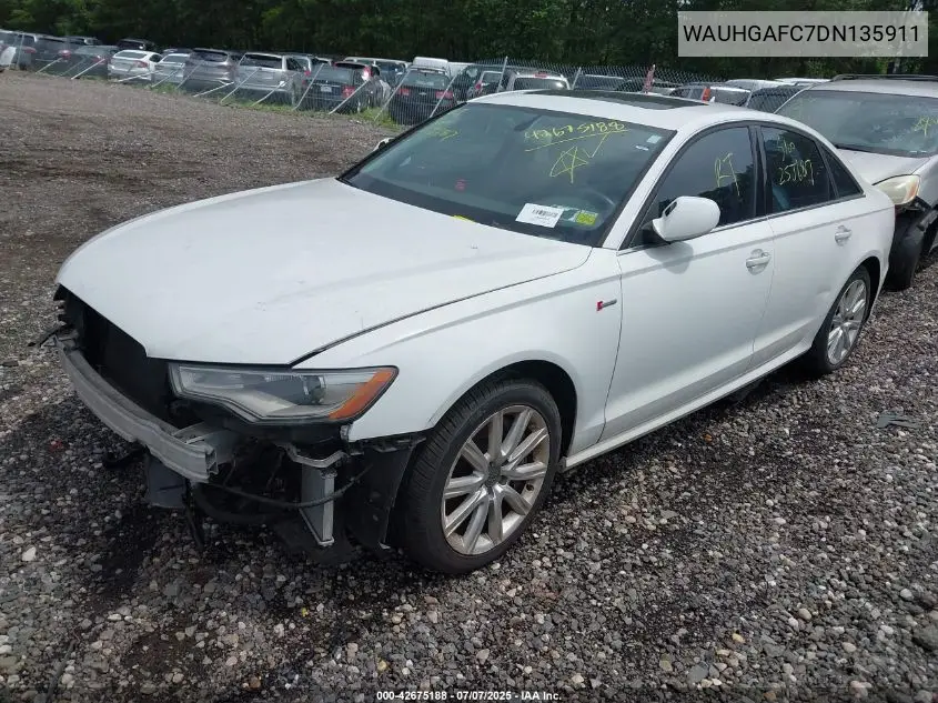 2013 Audi A6 3.0T Premium VIN: WAUHGAFC7DN135911 Lot: 42675188