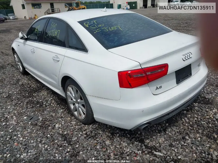 2013 Audi A6 3.0T Premium VIN: WAUHGAFC7DN135911 Lot: 42675188