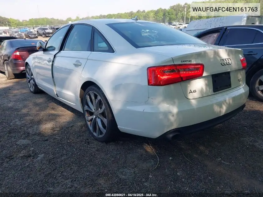 2014 Audi A6 3.0T Premium Plus VIN: WAUFGAFC4EN161763 Lot: 42060821