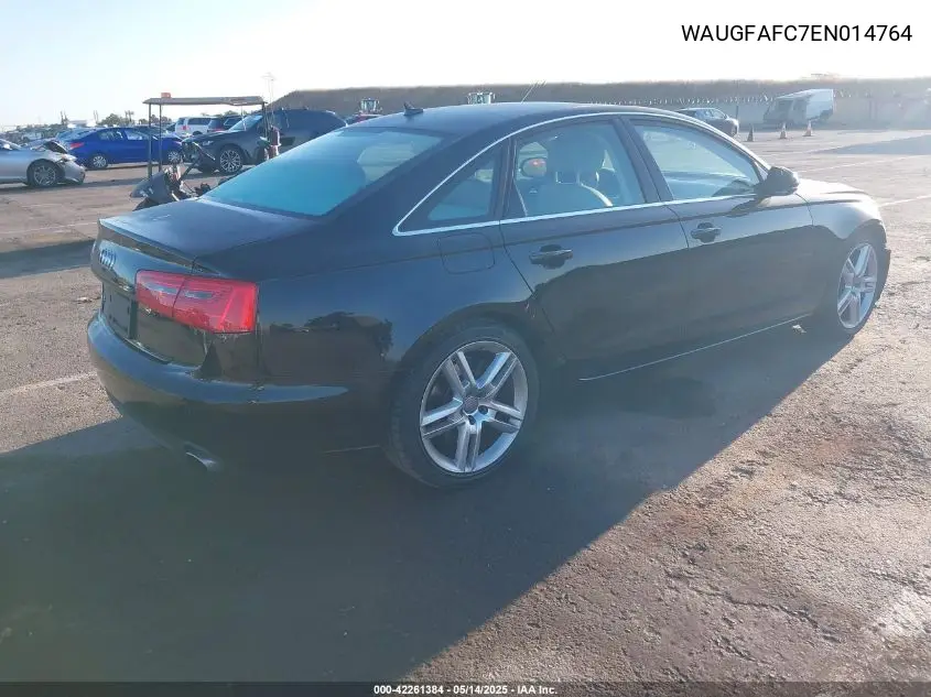 2014 Audi A6 2.0T Premium VIN: WAUGFAFC7EN014764 Lot: 42261384