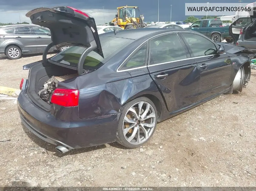 2015 Audi A6 3.0T Premium Plus VIN: WAUFGAFC3FN036965 Lot: 42696331