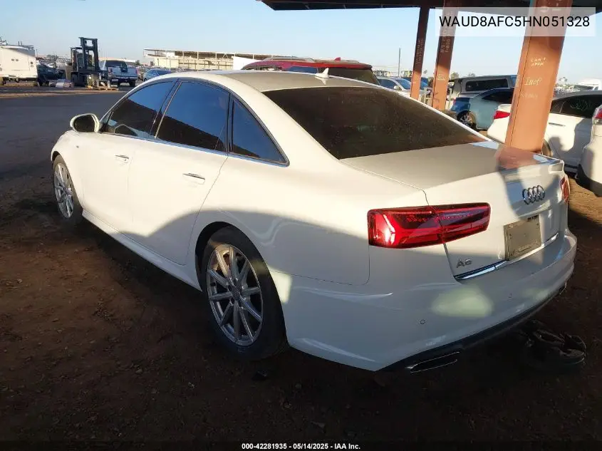 2017 Audi A6 2.0T Premium VIN: WAUD8AFC5HN051328 Lot: 42281935