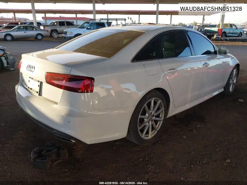 2017 Audi A6 2.0T Premium VIN: WAUD8AFC5HN051328 Lot: 42281935