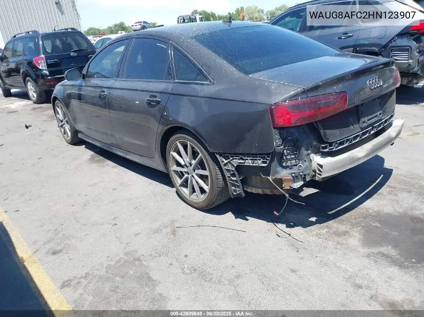 2017 Audi A6 2.0T Premium VIN: WAUG8AFC2HN123907 Lot: 42609849