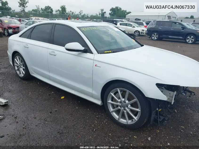 2018 Audi A6 3.0T Premium VIN: WAUG3AFC4JN067330 Lot: 42611612
