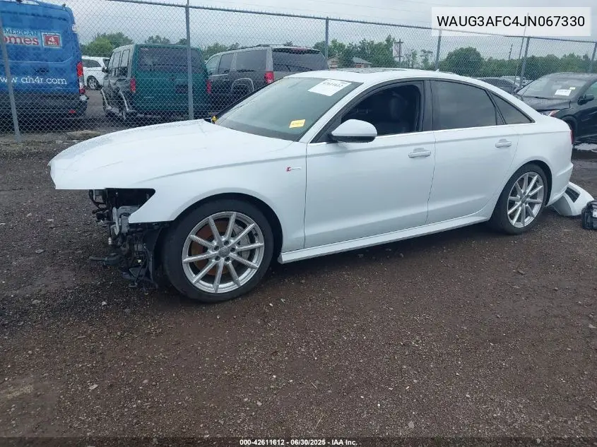 2018 Audi A6 3.0T Premium VIN: WAUG3AFC4JN067330 Lot: 42611612