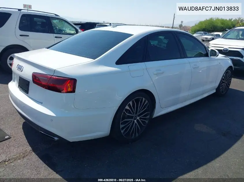 2018 Audi A6 2.0T Premium VIN: WAUD8AFC7JN013833 Lot: 42625510