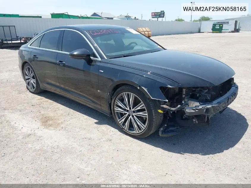 2019 Audi A6 55 Premium VIN: WAUM2AF25KN058165 Lot: 42238942