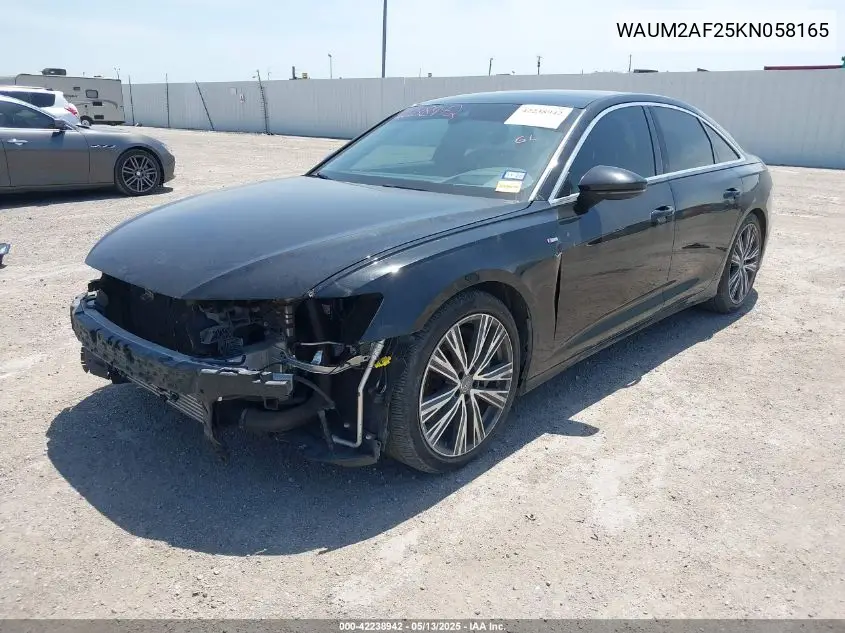 2019 Audi A6 55 Premium VIN: WAUM2AF25KN058165 Lot: 42238942
