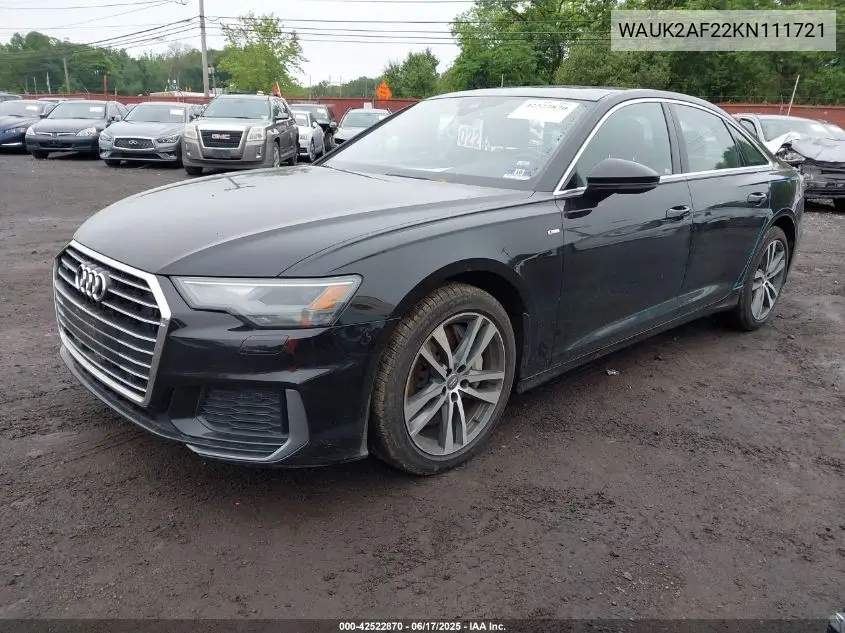 2019 Audi A6 55 Premium VIN: WAUK2AF22KN111721 Lot: 42522870