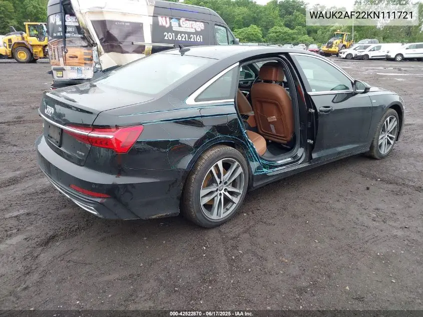 2019 Audi A6 55 Premium VIN: WAUK2AF22KN111721 Lot: 42522870