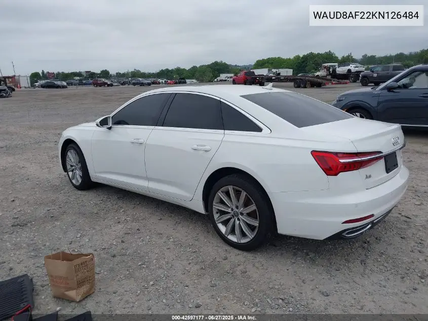 2019 Audi A6 45 Premium VIN: WAUD8AF22KN126484 Lot: 42597177