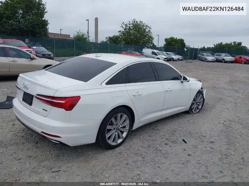 2019 Audi A6 45 Premium VIN: WAUD8AF22KN126484 Lot: 42597177