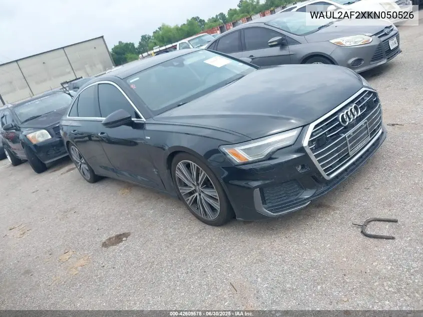 2019 Audi A6 55 Premium VIN: WAUL2AF2XKN050526 Lot: 42609578