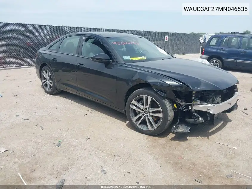 2021 Audi A6 Premium 45 Tfsi Quattro S Tronic/Sport Premium 45 Tfsi Quattro S Tronic VIN: WAUD3AF27MN046535 Lot: 42266227