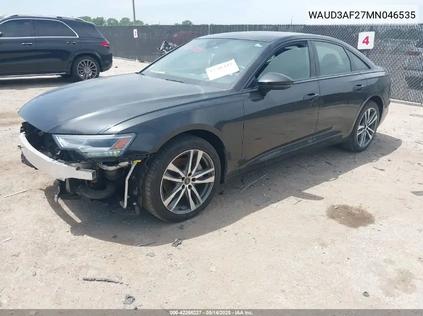 2021 Audi A6 Premium 45 Tfsi Quattro S Tronic/Sport Premium 45 Tfsi Quattro S Tronic VIN: WAUD3AF27MN046535 Lot: 42266227