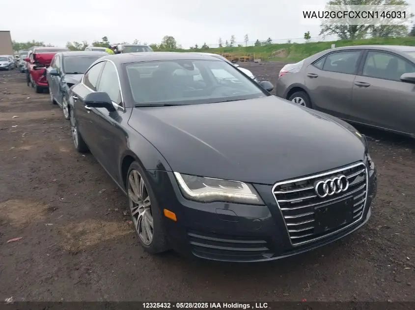 2012 Audi A7 Premium VIN: WAU2GCFCXCN146031 Lot: 12325432
