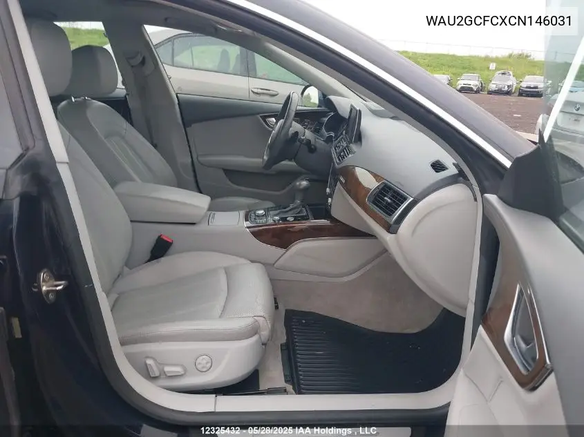 2012 Audi A7 Premium VIN: WAU2GCFCXCN146031 Lot: 12325432