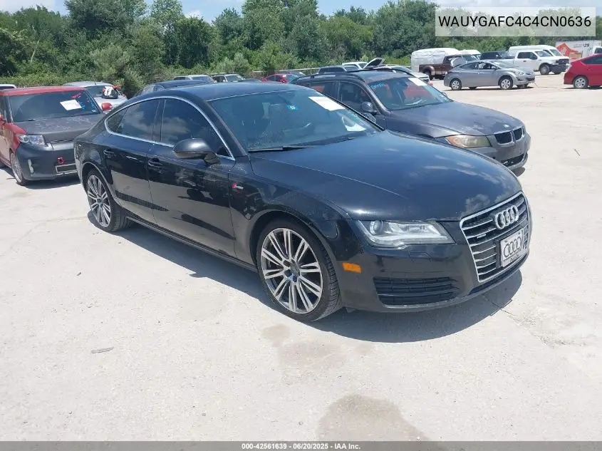 2012 Audi A7 Premium Plus VIN: WAUYGAFC4C4CN0636 Lot: 42561639