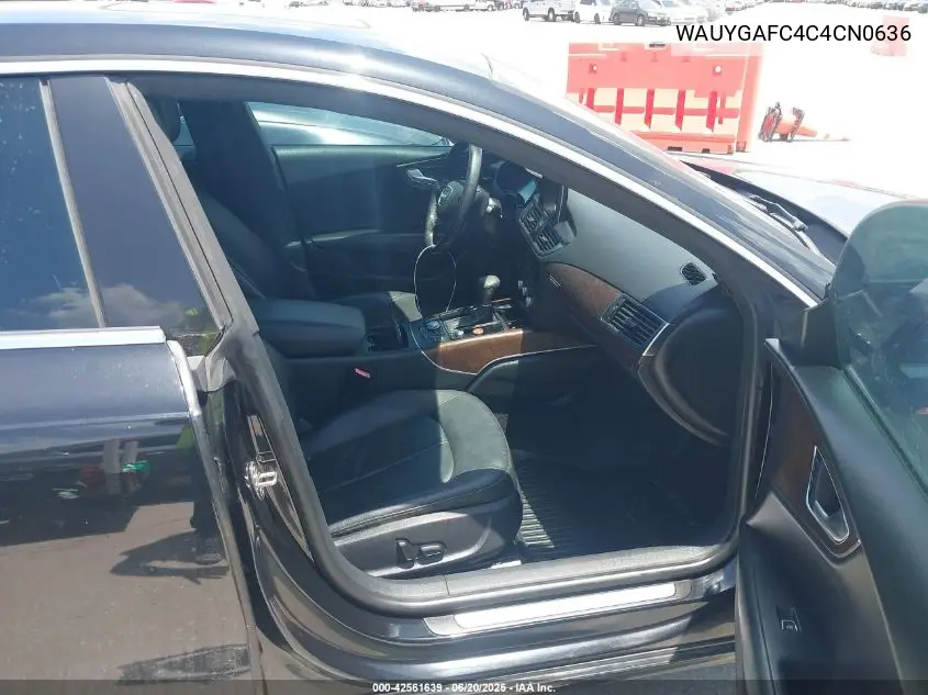 2012 Audi A7 Premium Plus VIN: WAUYGAFC4C4CN0636 Lot: 42561639