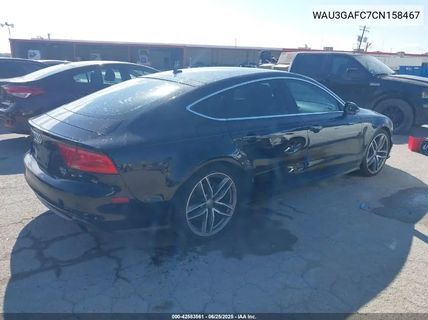 2012 Audi A7 Premium VIN: WAU3GAFC7CN158467 Lot: 42583561