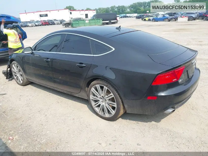 2013 Audi A7 3.0T Premium VIN: WAU3GCFC5DN153099 Lot: 12349897