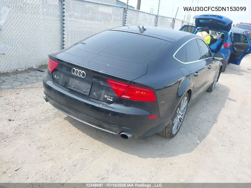 2013 Audi A7 3.0T Premium VIN: WAU3GCFC5DN153099 Lot: 12349897