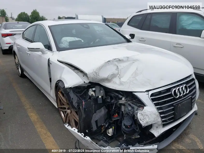 2013 Audi A7 Premium Plus VIN: WAU3GCFC9DN104598 Lot: 40013919