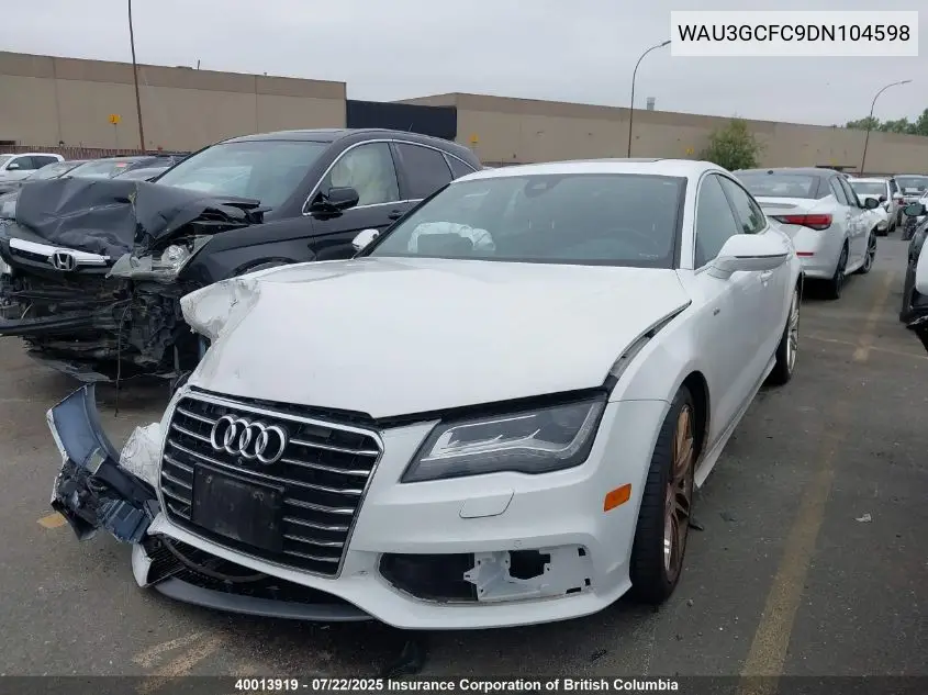 2013 Audi A7 Premium Plus VIN: WAU3GCFC9DN104598 Lot: 40013919