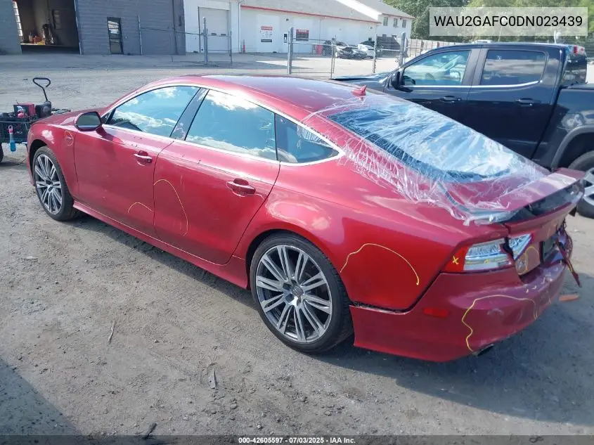 2013 Audi A7 3.0T Premium VIN: WAU2GAFC0DN023439 Lot: 42605597